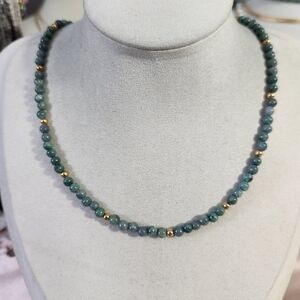 New Handmade Beaded Jade Necklace